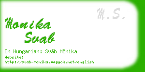 monika svab business card