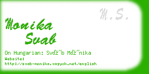 monika svab business card